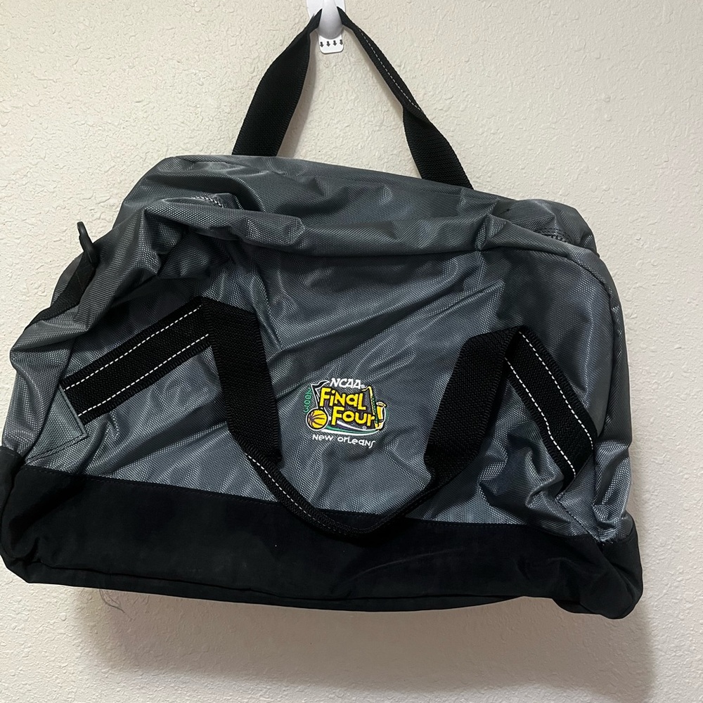 NCAA 2003 Final Four New Orleans Gray and Black Duffel Bag